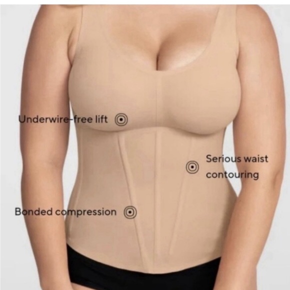Honeylove Boldness Tank Waist Hero Body Sculpting Contour Shape Wear Beige SZ 2X - Picture 2 of 10